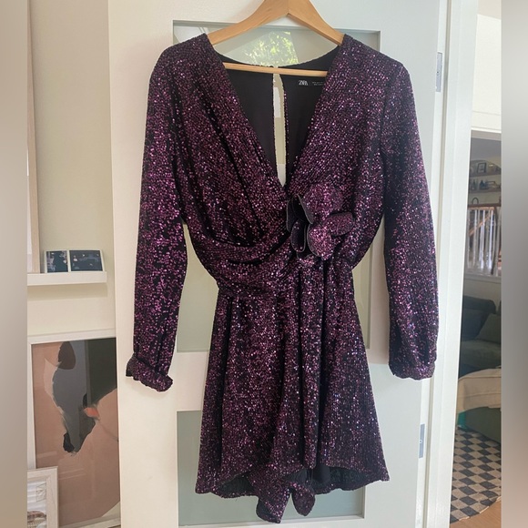 Zara Sparkly Event Dress - Picture 1 of 5